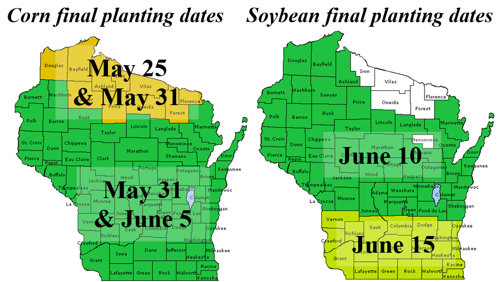 Corn prevent plant dates information