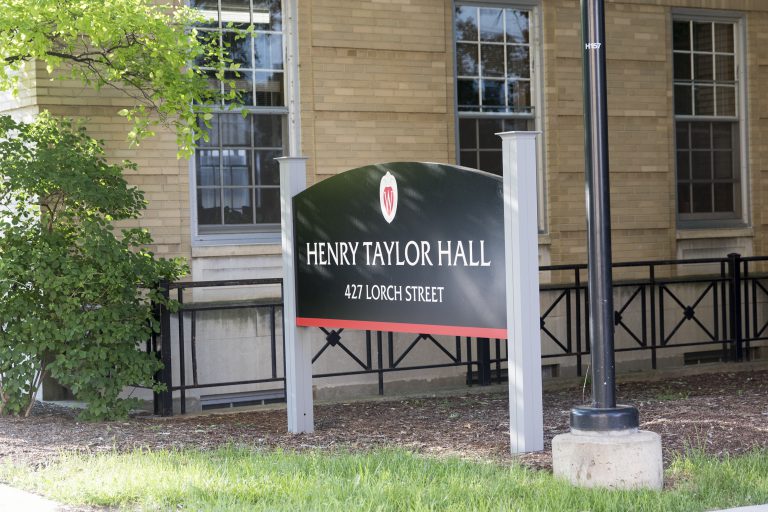 Sign for Henry Taylor Hall