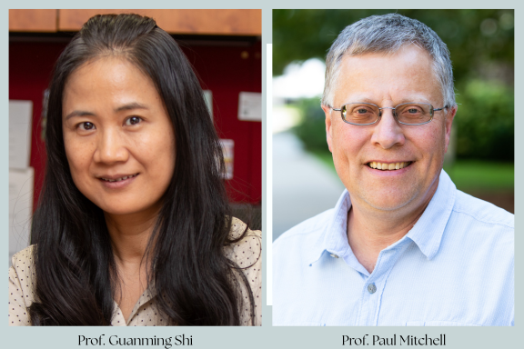 left: Prof. Guanming Shi right: Prof. Paul Mitchell