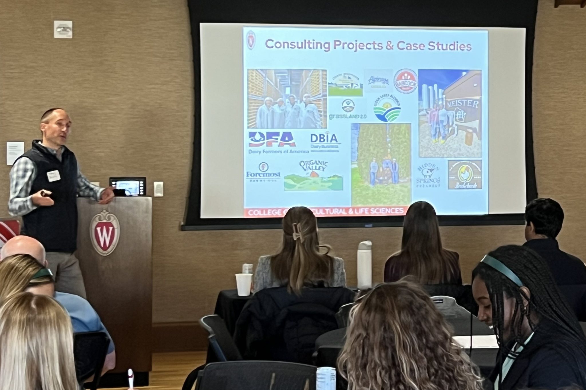 speaker in front of classroom